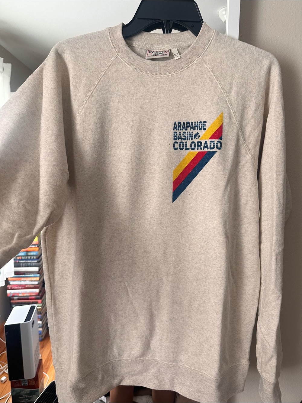 Arapahoe Basin Colorado Men's Heather Crewneck Sweatshirt - Natural